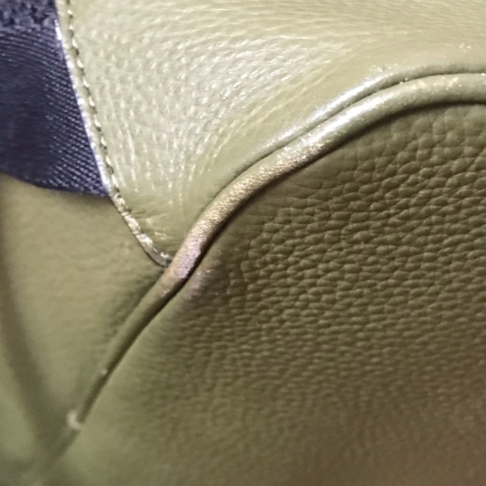 Coach Hudson Leather Backpack, Olive Green, F36811 - Picture 15 of 16